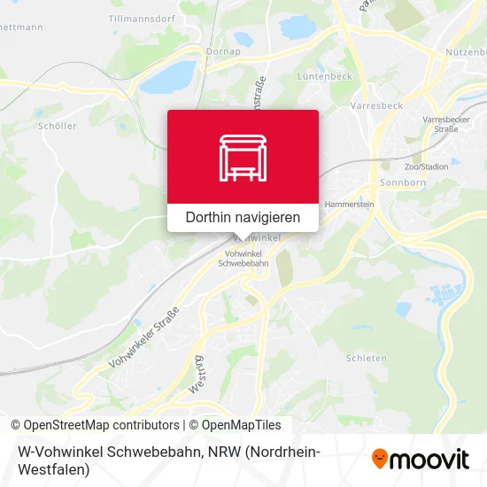 W-Vohwinkel Schwebebahn Karte