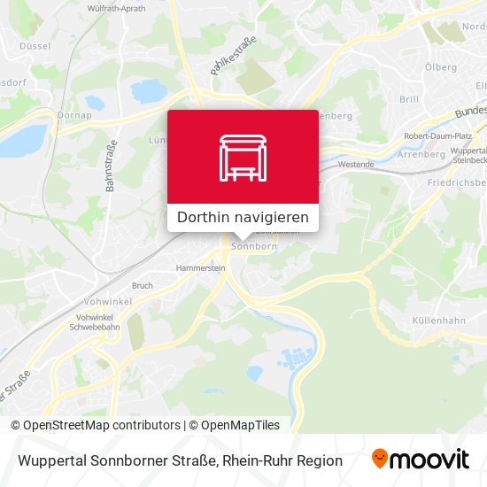 Wuppertal Sonnborner Straße Karte