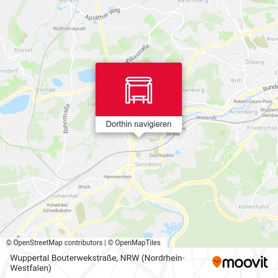 Wuppertal Bouterwekstraße Karte