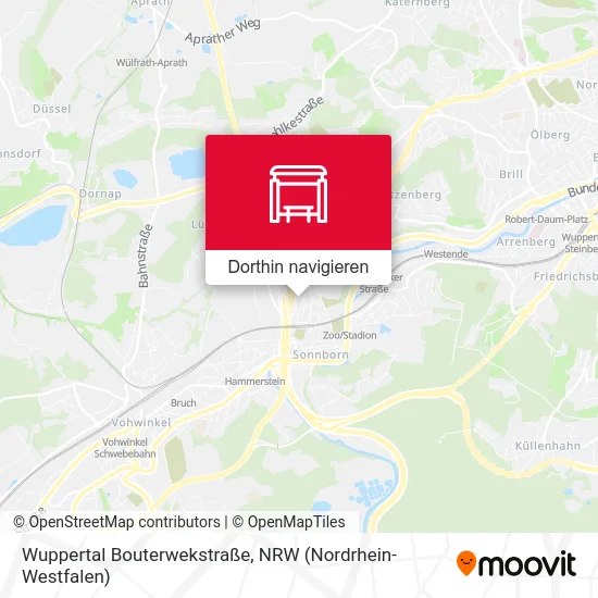 Wuppertal Bouterwekstraße Karte