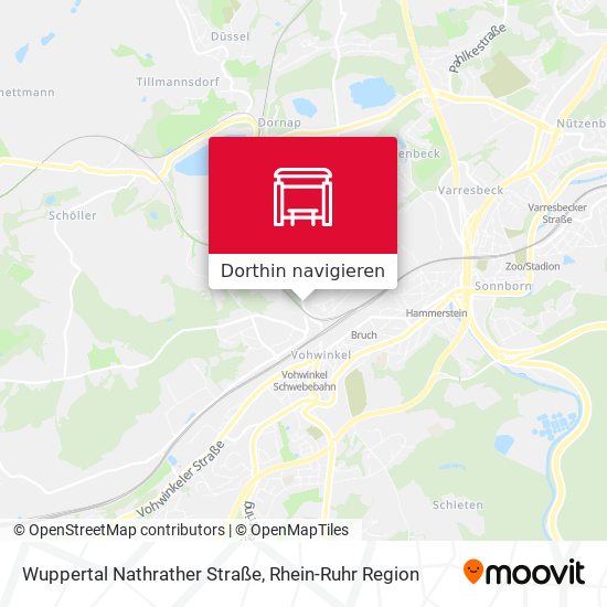 Wuppertal Nathrather Straße Karte