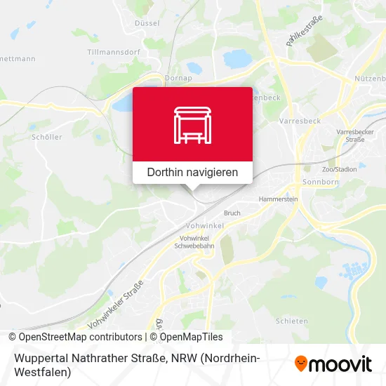 Wuppertal Nathrather Straße Karte