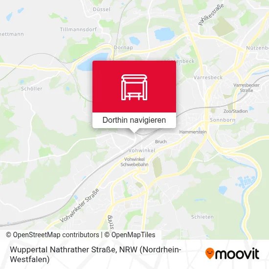 Wuppertal Nathrather Straße Karte