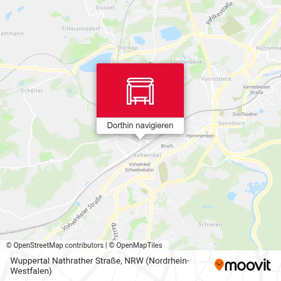 Wuppertal Nathrather Straße Karte