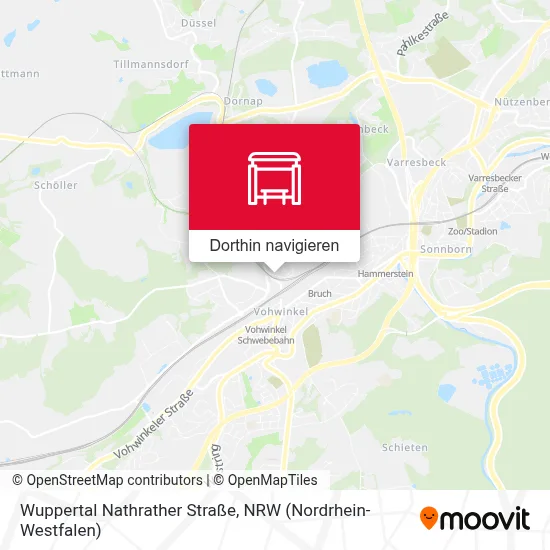 Wuppertal Nathrather Straße Karte