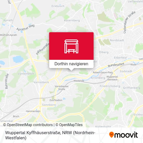 Wuppertal Kyffhäuserstraße Karte
