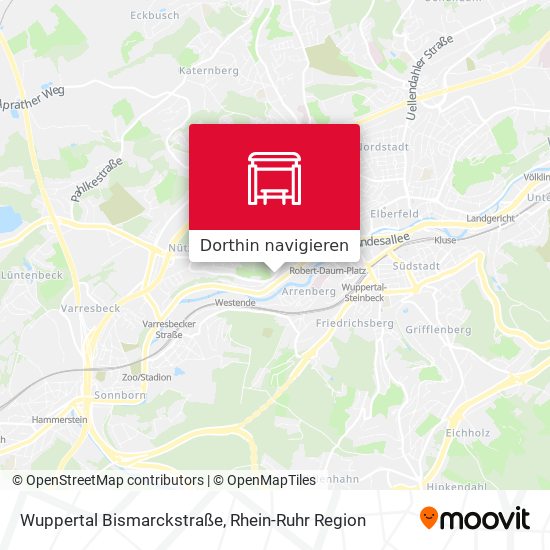 Wuppertal Bismarckstraße Karte