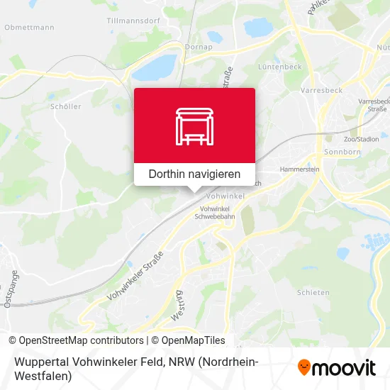 Wuppertal Vohwinkeler Feld Karte