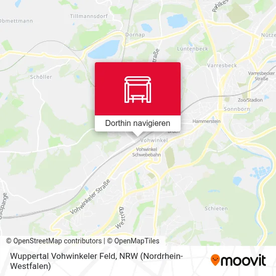 Wuppertal Vohwinkeler Feld Karte