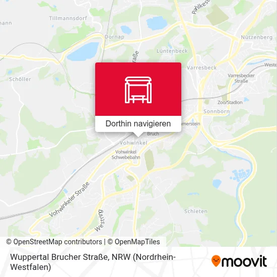 Wuppertal Brucher Straße Karte