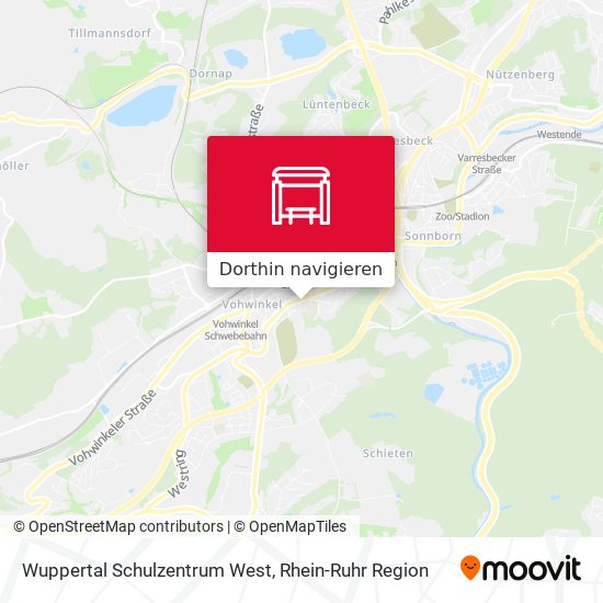 Wuppertal Schulzentrum West Karte