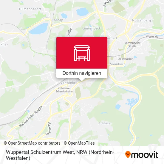Wuppertal Schulzentrum West Karte