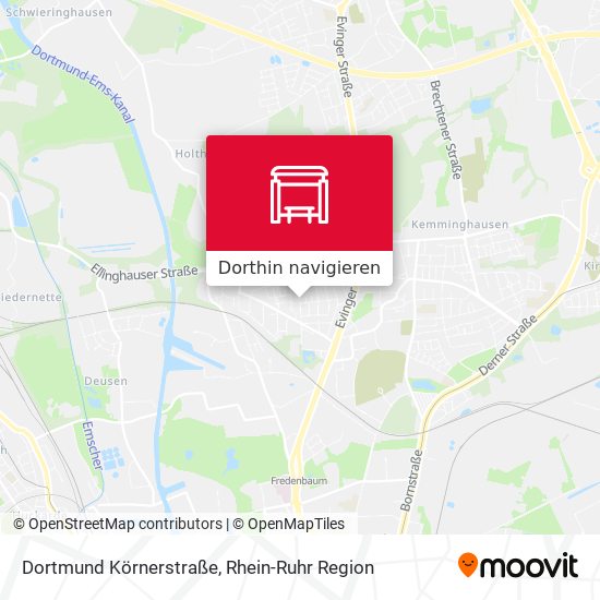 Dortmund Körnerstraße Karte