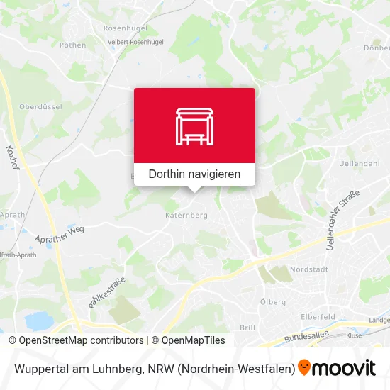 Wuppertal am Luhnberg Karte