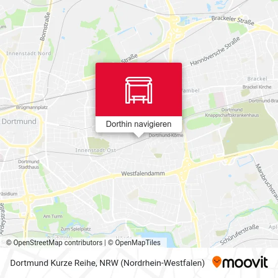 Dortmund Kurze Reihe Karte