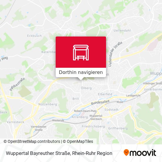 Wuppertal Bayreuther Straße Karte