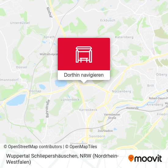 Wuppertal Schliepershäuschen Karte