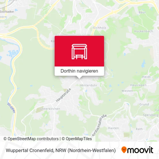 Wuppertal Cronenfeld Karte