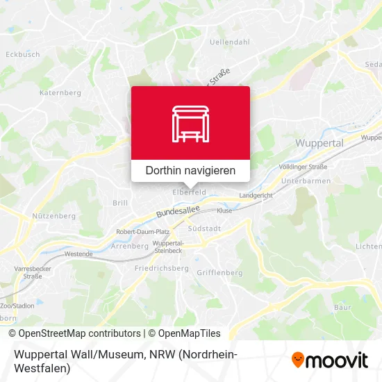 Wuppertal Wall/Museum Karte