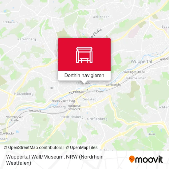 Wuppertal Wall/Museum Karte