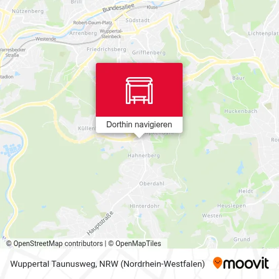 Wuppertal Taunusweg Karte