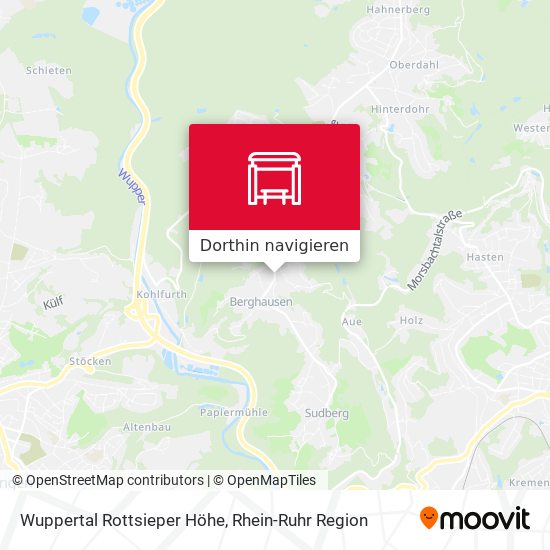 Wuppertal Rottsieper Höhe Karte