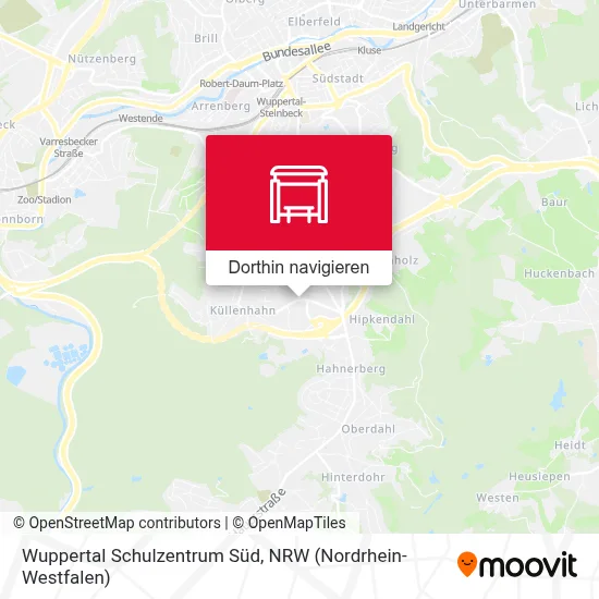 Wuppertal Schulzentrum Süd Karte
