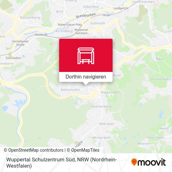 Wuppertal Schulzentrum Süd Karte