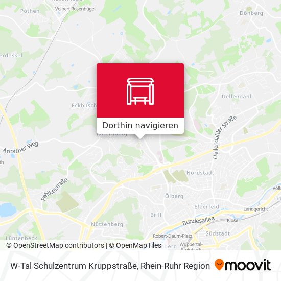 W-Tal Schulzentrum Kruppstraße Karte
