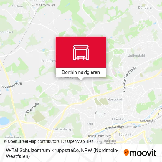 W-Tal Schulzentrum Kruppstraße Karte