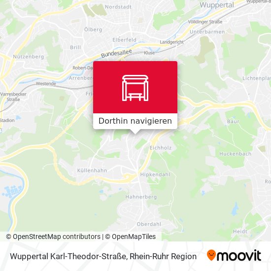 Wuppertal Karl-Theodor-Straße Karte