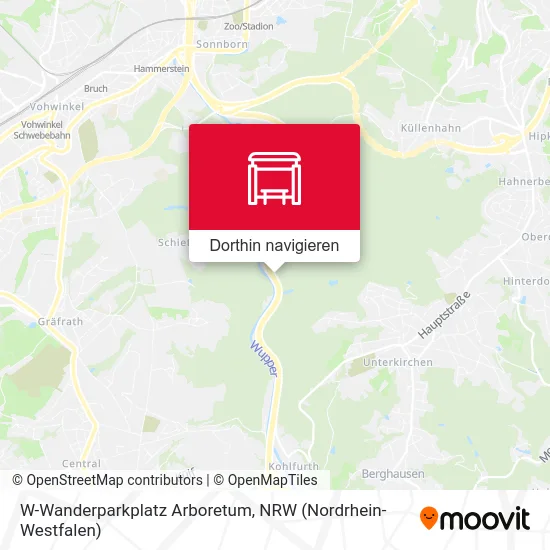 W-Wanderparkplatz Arboretum Karte