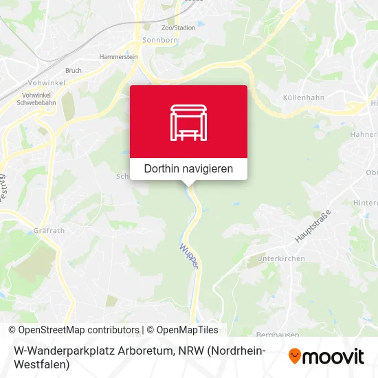 W-Wanderparkplatz Arboretum Karte