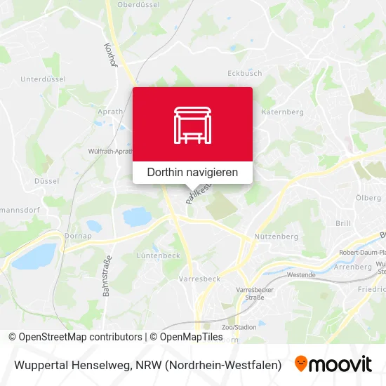 Wuppertal Henselweg Karte