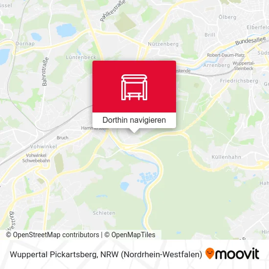 Wuppertal Pickartsberg Karte