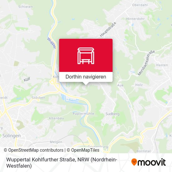 Wuppertal Kohlfurther Straße Karte