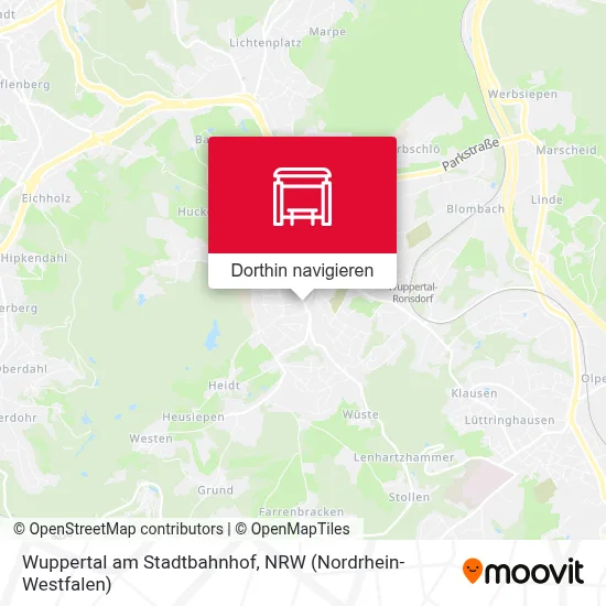 Wuppertal am Stadtbahnhof Karte