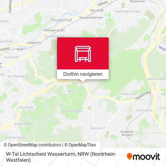 W-Tal Lichtscheid Wasserturm Karte