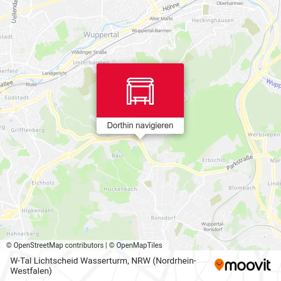 W-Tal Lichtscheid Wasserturm Karte