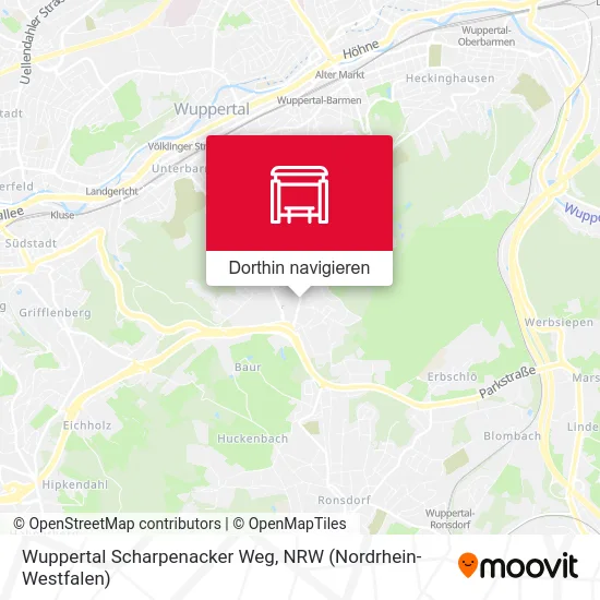 Wuppertal Scharpenacker Weg Karte