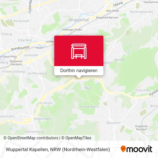 Wuppertal Kapellen Karte