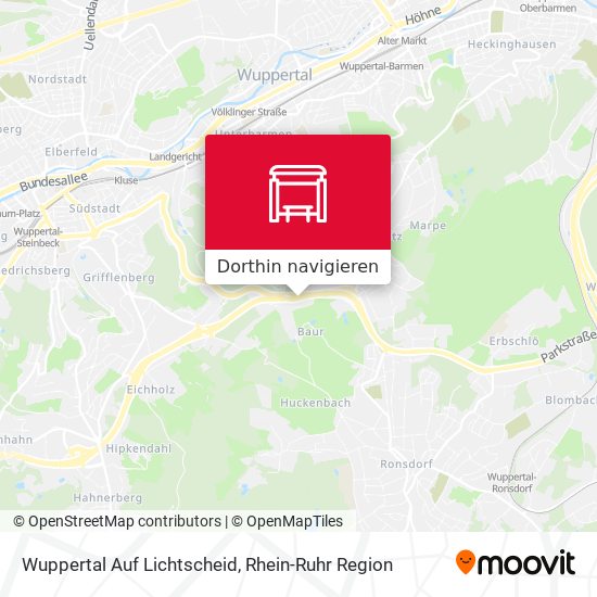 Wuppertal Auf Lichtscheid Karte