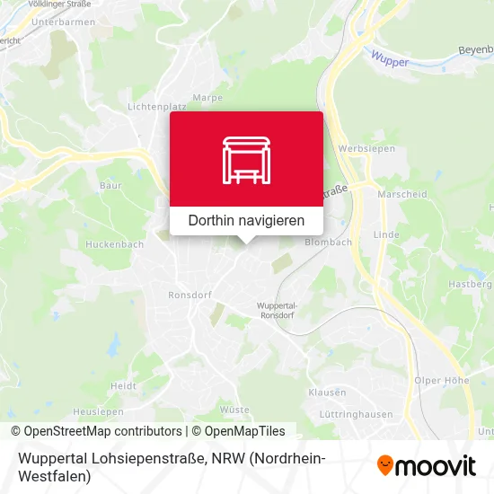 Wuppertal Lohsiepenstraße Karte