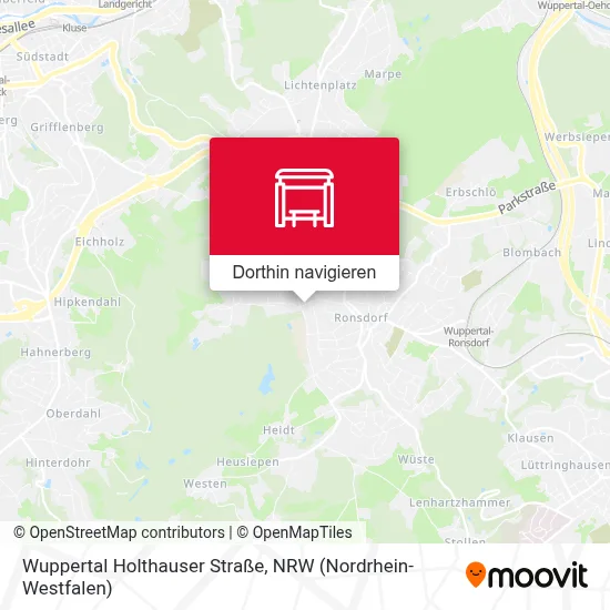 Wuppertal Holthauser Straße Karte