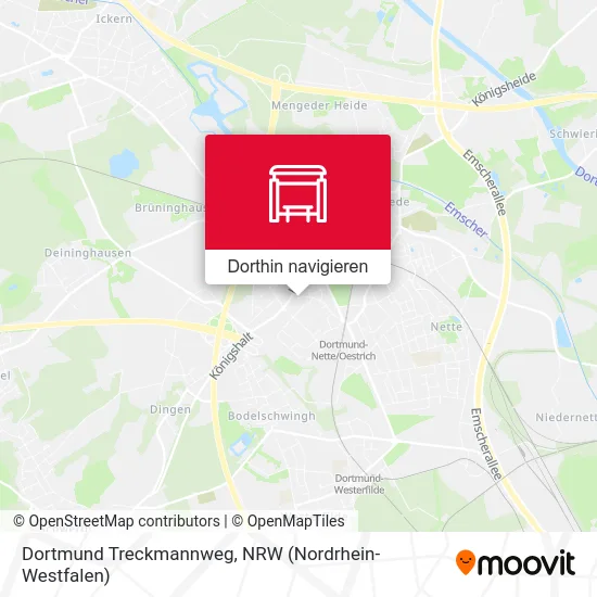 Dortmund Treckmannweg Karte