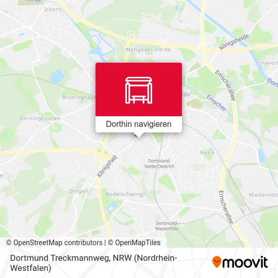 Dortmund Treckmannweg Karte