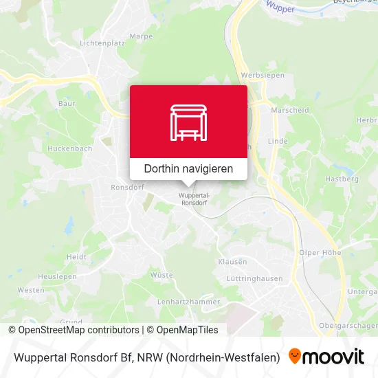 Wuppertal Ronsdorf Bf Karte