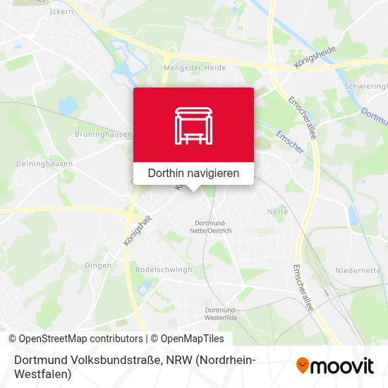 Dortmund Volksbundstraße Karte