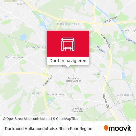Dortmund Volksbundstraße Karte