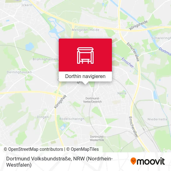 Dortmund Volksbundstraße Karte